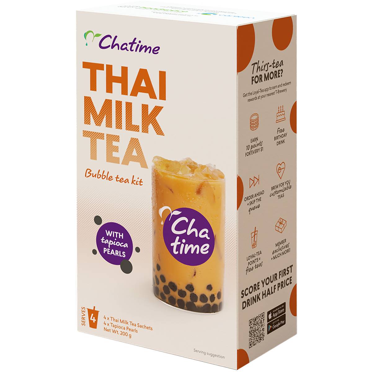 Vegetarian Chatime Thai Milk Tea Bubble Tea Kit With Tap… myWellaBee