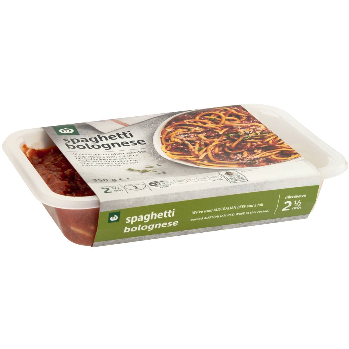 myWellaBee Chilled & Deli Woolworths Spaghetti Bolognese Chilled Meal